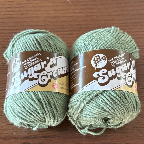 Lily Other - Lily Sugar'n Cream Yarn in Soft Green
